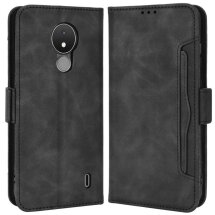 Чохол Deexe Wallet Stand для Nokia C21 - Black: фото 1 з 11