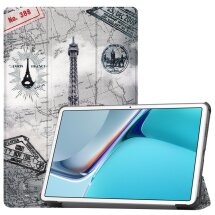 Чехол UniCase Life Style для Huawei MatePad 11 - Eiffel Tower and Map: фото 1 из 9