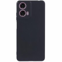 Силіконовий (TPU) чохол Deexe Matte Case для Motorola Moto G24 - Black: фото 1 з 6