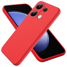 Защитный чехол Deexe Silicone Case для Xiaomi Redmi Note 13 Pro / Poco M6 Pro - Red: фото 1 из 8