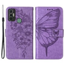 Чохол UniCase Butterfly Pattern для Tecno Spark 7 (KF6n) - Light Purple: фото 1 з 7
