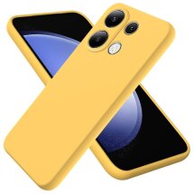 Защитный чехол Deexe Silicone Case для Xiaomi Redmi Note 13 Pro / Poco M6 Pro - Yellow: фото 1 из 8