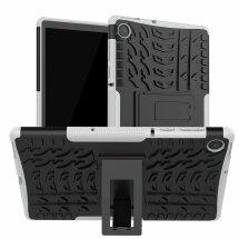 Захисний чохол UniCase Combo для Lenovo Tab M10 Plus 1/2 Gen (TB-X606) - Black / White: фото 1 з 9