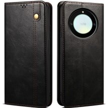 Защитный чехол UniCase Leather Wallet для Honor Magic 5 Lite - Black: фото 1 из 9