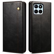 Захисний чохол UniCase Leather Wallet для Honor X6a - Black: фото 1 з 6