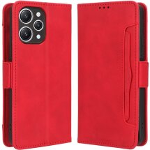Чехол Deexe Wallet Stand для Xiaomi Redmi 12 (4G/5G) / Poco M6 Pro 5G - Red: фото 1 из 7