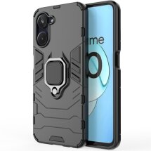 Захисний чохол Deexe Hybrid Case для Realme 10 - Black: фото 1 з 7