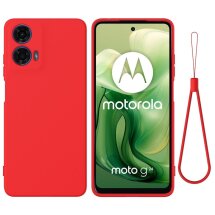 Защитный чехол Deexe Silicone Case для Motorola Moto G24 Power - Red: фото 1 из 8