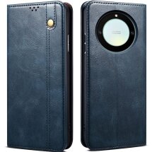 Захисний чохол UniCase Leather Wallet для Honor Magic 5 Lite - Blue: фото 1 з 9