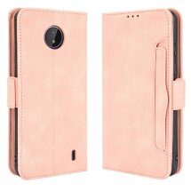 Чехол Deexe Wallet Stand для Nokia C10 / C20 - Pink: фото 1 из 15