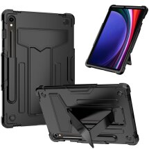 Чохол UniCase Hybrid Stand для Samsung Galaxy Tab S9 / S9 FE (X710/716/510) - Black: фото 1 з 5