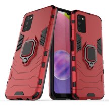 Захисний чохол Deexe Hybrid Case для Samsung Galaxy A03s (A037) - Red: фото 1 з 8