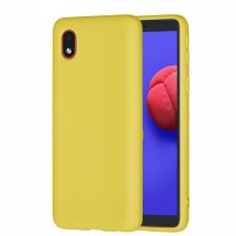 Захисний чохол Deexe Silicone Case для Samsung Galaxy A01 Core (A013) - Yellow: фото 1 з 6