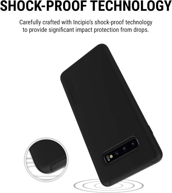Захисний чохол Incipio Dualpro для Samsung Galaxy S10 (G973) - Black: фото 7 з 12