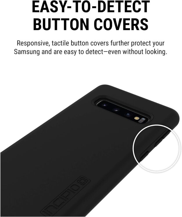 Захисний чохол Incipio Dualpro для Samsung Galaxy S10 (G973) - Black: фото 10 з 12