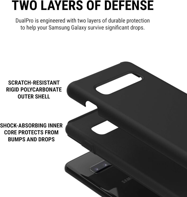 Захисний чохол Incipio Dualpro для Samsung Galaxy S10 (G973) - Black: фото 8 з 12