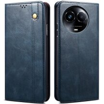 Защитный чехол UniCase Leather Wallet для Realme 11 5G - Blue: фото 1 из 9