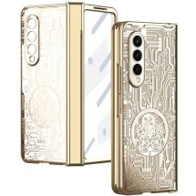 Захисний чохол UniCase Mechanical Legend для Samsung Galaxy Fold 4 - Champagne Gold: фото 1 з 12