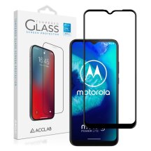 Защитное стекло ACCLAB Full Glue для Motorola Moto G8 Power Lite - Black: фото 1 из 6