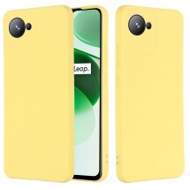 Захисний чохол Deexe Silicone Case для Realme C30s - Yellow: фото 1 з 7