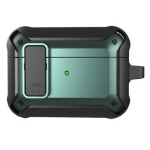 Защитный чехол UniCase Defender Cover для Apple AirPods Pro 2 - Black / Green: фото 1 из 5