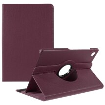 Чохол Deexe Rotation для Samsung Galaxy Tab A9 Plus (X210/216) - Purple: фото 1 з 9
