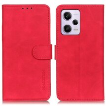 Чохол-книжка KHAZNEH Retro Wallet для Xiaomi Redmi Note 12 Pro+ - Red: фото 1 з 9