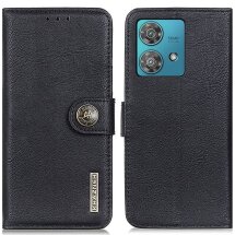 Чохол-книжка KHAZNEH Wallet Cover для Motorola Edge 40 Neo - Black: фото 1 з 8