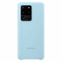 Чехол Silicone Cover для Samsung Galaxy S20 Ultra (G988) EF-PG988TLEGRU - Sky Blue: фото 1 из 3