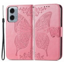 Чехол UniCase Butterfly Pattern для Motorola Moto G24 Power - Pink: фото 1 из 8