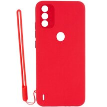 Силиконовый (TPU) чехол Deexe Color Case для Tecno Spark 6 Go (KE5) - Red: фото 1 из 4