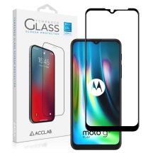 Защитное стекло ACCLAB Full Glue для Motorola Moto G9 Play / Moto E7 Plus - Black: фото 1 из 6