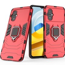 Захисний чохол Deexe Hybrid Case для Xiaomi Poco M5 - Red: фото 1 з 6