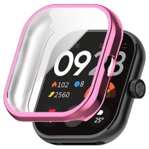 Защитный чехол Deexe Silicone Frame для Xiaomi Redmi Watch 4 - Pink: фото 1 из 8