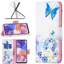 Чехол-книжка Deexe Color Wallet для Samsung Galaxy M53 (M536) - Butterfly and Flowers: фото 1 из 6