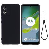 Защитный чехол Deexe Silicone Case для Motorola Moto E13 - Black: фото 1 из 7