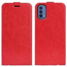 Чехол Deexe Flip Case для Motorola Moto E40 - Red: фото 1 из 7