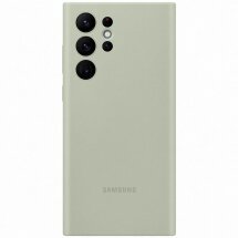 Чохол Silicone Cover для Samsung Galaxy S22 Ultra (S908) EF-PS908TMEGRU - Olive Green: фото 1 з 4