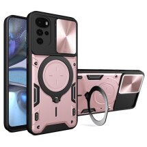 Защитный чехол Deexe Magnetic Space для Motorola Moto G22 / E32 / E32s - Pink: фото 1 из 11