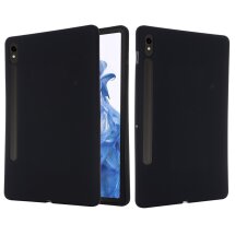 Захисний чохол Deexe Silicone Shell для Samsung Galaxy Tab S9 / S9 FE (X710/716/510) - Black: фото 1 з 9