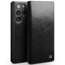 Кожаный чехол QIALINO Classic Case для Samsung Galaxy S22 Ultra (S908) - Black: фото 1 из 7