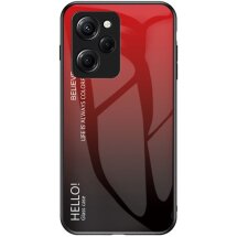 Защитный чехол Deexe Gradient Color для Xiaomi Poco X5 Pro - Red / Black: фото 1 из 8