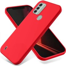 Защитный чехол Deexe Silicone Case для Nokia C31 - Red: фото 1 из 7
