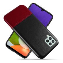 Захисний чохол KSQ Dual Color для Samsung Galaxy A22 (A225) - Black / Wine Red: фото 1 з 6