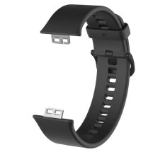 Ремінець Deexe Soft Silicone для Huawei Watch Fit - Black: фото 1 з 2