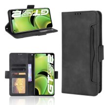 Чохол Deexe Wallet Stand для Realme GT Neo 2 / GT Neo 3T - Black: фото 1 з 9