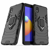 Защитный чехол Deexe Hybrid Case для Samsung Galaxy A01 Core (A013) - Black: фото 1 из 10