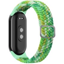 Ремінець Deexe Braided Strap для Xiaomi Mi Smart Band 8 - Colorful Green: фото 1 з 2