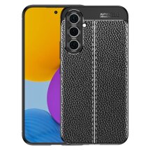 Захисний чохол Deexe Leather Cover для Samsung Galaxy A54 (A546) - Black: фото 1 з 7