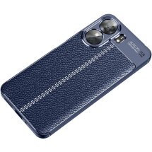 Защитный чехол Deexe Leather Cover для Xiaomi Redmi 13C / Poco C65 - Blue: фото 1 из 10
